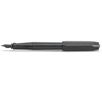 Kaweco Perkeo All Black 10001817 Stylo-plume pour cartouches d'encre, pour débutants, noir, avec poignée ergonomique pour une écriture confortable, largeur de la plume : M (moyenne) 14 cm