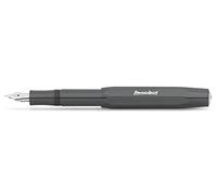 Kaweco Skyline Sport Stylo plume de luxe de qualité supérieure pour cartouches d'encre avec ressort en acier de qualité supérieure I Stylo-plume sport 13,5 cm Gris Largeur du ressort : M (M)