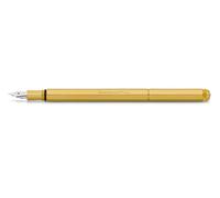 Kaweco SPECIAL Stylo-plume en laiton pour cartouches d'encre, avec plume en acier de qualité supérieure, avec boîte en métal cadeau 17 cm, largeur moyenne