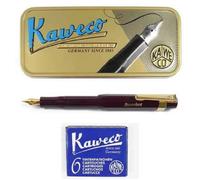 Kaweco Sport Classic Set Stylo Plume M Bordeaux, Cartouches, Agrafe, Boîte