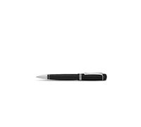 Kaweco DIA2 Stylo à bille rotatif chromé - En acrylique de qualité supérieure - Design octogonal - Noir - Avec boîte cadeau en métal - 14 cm