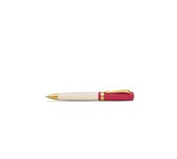 Kaweco Student 30's Blues Stylo à bille professionnel en acrylique de qualité supérieure Bordeaux et crème 13 cm