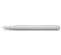 Kaweco SUPRA Stylo plume en acier inoxydable I Stylo plume exclusif pour cartouches d'encre, avec plume en acier de qualité supérieure avec boîte en métal rétro I Stylo plume 95-165 mm I Largeur de