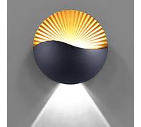 KAWELL 12W Moderne Applique Murale LED Lampe Murale Up Down Aluminium | Créatif, Imperméable IP65, Intérieur Extérieur, pour Chambre à Coucher Salon Salle de Bains Escalier Porche Couloir