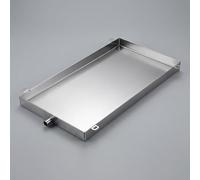 KAXLDHH Bac de récupération de condensats pour climatiseur extérieur, 304 Acier Inoxydable, Plateau de vidange pour unité 1-2P avec Tuyau de Drainage, Récupérateur d'eau(120x10cm)
