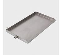 KAXLDHH Bac d'égouttement pour Climatiseur en Acier Inoxydable 304 - Bac de Récupération des Condensats Robuste pour Unité Extérieure - Kit de Drainage Universel avec Tuyau(30x30cm)