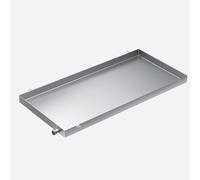 KAXLDHH Bac d'égouttement pour Climatiseur en Acier Inoxydable 304 - Bac de Récupération des Condensats Robuste pour Unité Extérieure - Kit de Drainage Universel avec Tuyau(20x20cm)