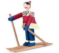 Kay Bojesen Datti Figurines de skieurs 15.5 cm Figurines en bois Design original, multi