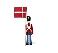 Kay Bojesen Porte-drapeaux mini figurines 18.5 cm Figurines en bois Design original, rouge