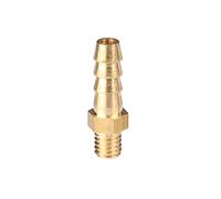 KAYRAM 5 pièces 3 mm 4 mm 5 mm 6 mm 8 mm 10 mm 12 mm tuyau cannelé M3 M4 M5 M6 M8 M10 M12 filetage mâle métrique en laiton raccord connecteur (taille : M5 à 3 mm)