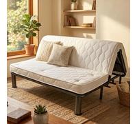 Kaysa Matelas pour canapé-lit double, 140 x 190 cm, pliable, ergonomique | Hauteur 11 cm, avec lacets de fixation, siège pliable pour Prontoletto, fabriqué en Italie