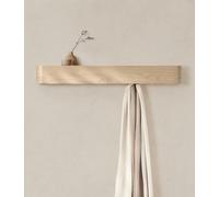 Kazai. Porte-Manteau Mural Bois 'Toke' | Design Moderne avec Crochets Muraux Cachés | Panneau en Placage de Bois Massif | Chêne, clair