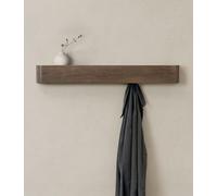 Kazai. Porte-Manteau Mural Bois 'Toke' | Design Moderne avec Crochets Muraux Cachés | Panneau en Placage de Bois Massif | Chêne, foncé