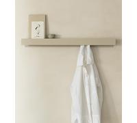 Kazai. Porte Manteau Mural 'Kian' | Moderne avec Crochets Dissimulés et Étagère | Patère Design en Métal | Pour Porte et Fixation Murale | Sable Taupe