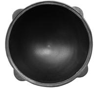 Kazan 22L NAMANGAN en fonte avec couvercle - marmite de camping durable, WOK, BBQ, cuisine extérieure