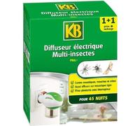 KB Diffuseur électrique Home Defense Pral+ anti-moustiques 45 nuits Recharge 35 ml