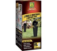 KB HOME DEFENSE HDPIEMOU - Pièges à Moustiques et Moustiques Tigres Sans Insecticide x2 + Recharges x2 - Couverture de 20m² - Bloque la ponte et la propagation des moustqiues - Piège facile à utiliser