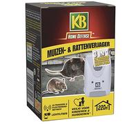 KB - Répulsif pour rats et souris HDULT220 3 en 1 ultrasons ondes électromagnétiques flash 220 m²