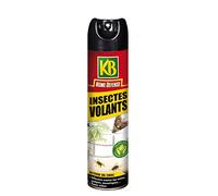 KB HOME DEFENSE HDVOL - Aérosol Anti-Insectes Volants 400 ml - Action foudroyante et sans odeur - Efficace contre les mites, guêpes, moustiques - Matière active d'origine végétale - Usage en intérieur
