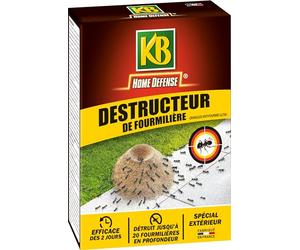 KB HOME DEFENSE KDEFOU2 - Destructeur de Fourmilières Granulés 400 g - Matière active à base de plante - Elimine radicalement jusqu'à 20 fourmilières - Premiers effets en 48h - Fabriqué en France