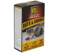 KB Home Defense Rat & Souris Pate Dife 120 g (12 x 10 g) | Prêt à l'emploi action radicale