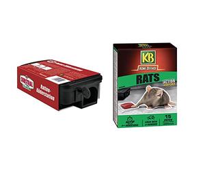 KB Home Defense SUBTRAL CELAFLOR Boîte Appât pour Rats Ref 4250 & Pates Appat Anti-Rats 150gr