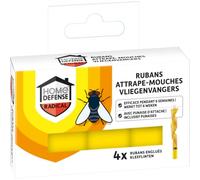 KB KBMRUBAN - Rubans Collants Attrape-x4 - Efficace plusieurs semaines - Sans odeur - Efficace sur mouches, moucherons, moustiques et insectes volants- Avec punaise d'attache -L'emballage peut varier.