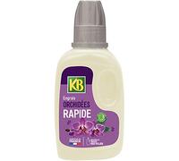 KB KBORCHN - Engrais Liquide Rapide Orchidées 250 ml - Plantes plus belles en 7 jours - Avec stimulateur de croissance - Jusqu'à 35 L de solution diluée - Fabriqué en France - Bouteille 100% recyclée