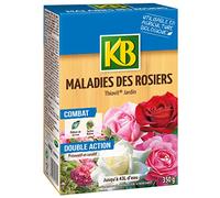 KB KMARO35 - Anti-maladies des Rosiers Mini-Granulés Naturels 350 g - Produit préventif et curatif - Elimine l'oïdium et les tâches noires - A base de soufre, matière active minérale - Jusqu'à 470 m²