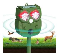 KBIBCK Repulsif Chat Ultrason, Repulsif Chat Exterieur, Répulsif pour Chats, Anti Chat Solaire pour Jardins, Pépinières, Champs Répulsif pour Chien pour Jardin Cour Contre Les Chats Rats Renards