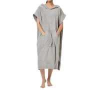 KBOPLEMQ Peignoir enveloppant, pour femme, absorbant l'eau et séchage rapide, avec capuche, peignoir doux avec poche, peignoir pour la plage, la piscine, la maison, le surf, poncho pour adultes