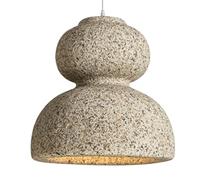 KBUUKYYXouy Luminaire suspendu japonais rétro en métal polystyrène haute densité, disponible gris, jaune sable, lampe suspendue, lustre de salon for coin vestiaire, table à manger(A)