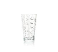 KC BLUE Kitchen Craft Glass Measuring Cup | Unités impériales et métriques, marquages faciles à lire, tasse à mesurer transparente pour la cuisine, passe au micro-ondes