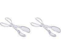 KC BLUE Kitchen Craft - Pince Ciseaux à Salade en Plastique, Détachable en Couverts (Lot de 2)