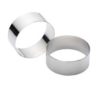 KC BLUE KitchenCraft Emporte Pièces Ronds en Acier Inoxydable, Lot de 2 (9 x 3,5 cm)