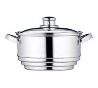 KC BLUE KitchenCraft Universal Stainless Steel Food Steamer Insert (to Fit 16, 18 and 20 cm Pans)