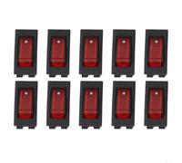 KCD3 Rocker Switch 3 Pin pour 6a 250V Red KCD3 Rocker Switch | 3-pin configuration, pour 6a 250V AC rating, red indicator, compact 13.5x28mm cutout, home appliances