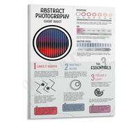 KCDFDVJFBM Art of Abstraction Poster Photography Ideas and Tips Wall-Art for Creative Minds Home Studio Office Inspiration Modern Print(Framed,16x24inch(40x60cm))