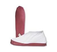 KCL sur-Chaussure 971+ Unisexe Réutilisable et Lavable en Polyester, Revêtement en PVC, Semelle Antidérapante, Blanc/Rouge, Forme Ajustée, Longueur 320 mm, Taille 2 (43-45), 097112991D (1 Paire)
