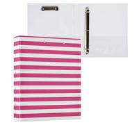 Kcldeci Classeur à 3 anneaux, couverture rigide, anneaux ronds de 3,8 cm avec poches intérieures, pour l'école, le bureau, les cartes de recettes