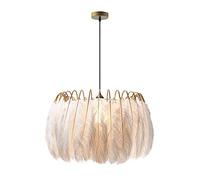 KCO Lighting Suspension Plumes Design Nordique, Lustre Plume Décoratif Moderne, Lampe Suspendue Créative Style Scandinave pour Chambre Fille Salon Chambre à Coucher