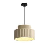 KCO Suspension Résine Blanche Ø23cm, Hauteur Réglable 150cm E27, Cuisine | Pour îlot central table à manger, abat-jour résine blanc laiteux 3kg stable, câble réglable 150cm