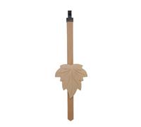 KD89 Balancier en Bois pour pendules à Coucou - Motif Feuille de Vigne, différentes Couleurs proposées - Fabrication Artisanale de la fôret Noire (Brut)