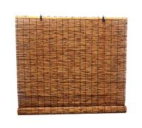 KDDFN Rideaux en Roseau de Carbonisation,Store Enrouleur Bambou,Rideau de Paille,Tissés à La Main,Store Anti-Regard,Décoration Intérieure/Extérieure (140 * 280cm/55 * 110)