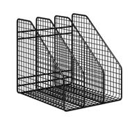 Kdjuope Organiseur Fichiers Bureau à Grille Métallique Multifonction Support Documents bt Résistant à l'usure pr Étagère, Noir