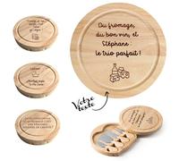 KDO MAGIC - Service à fromage personnalisé 4 Ustensiles (Apéro)