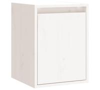 KDVXBCQJH Armoire murale blanche 30 x 30 x 40 cm en pin massif | Armoire flottante compacte en bois pour salon et chambre à coucher. Peut supporter jusqu'à 60 kg, idéal pour les livres et la