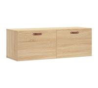 KDVXBCQJH Armoire murale en chêne Sonoma 100 x 36,5 x 35 cm | Armoire suspendue peu encombrante pour le salon ou le couloir. Offre un espace de rangement pratique et une étagère pour la
