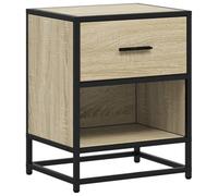 KDVXBCQJH Table de chevet en chêne Sonoma 40 x 31 x 50 cm Console de nuit | Armoire d'appoint pratique pour chambre à coucher et salon avec compartiment ouvert pour livres et décoration.