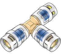KE Kelit KMP440X, KELOX-PROTEC, CLIX, raccord en T, 32/32/32, 1 pièce.